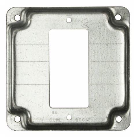 3.5 inch junction box cover|4 square raised cover plate.